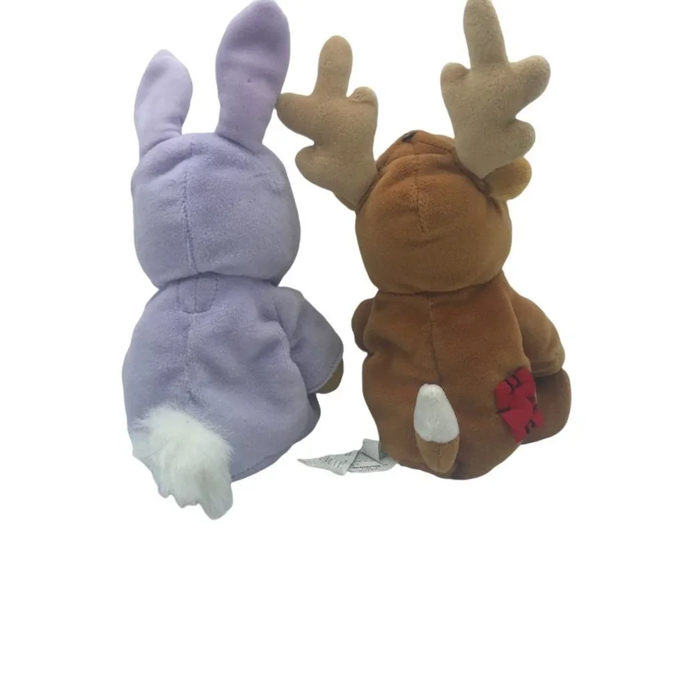 Disney Easter Bunny & Reindeer Winnie the‎ Pooh Plush Lot of 2 Stuffed Animal 9